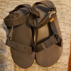Mens black teva sandals